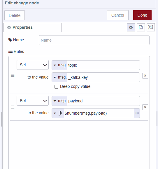 Changing payload received from Kafka consumer "Changing payload received from Kafka consumer"